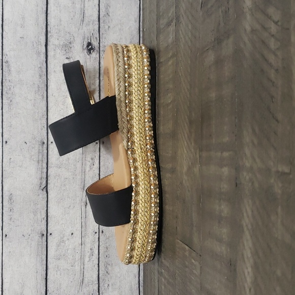 Seven Dials-Berenice Platform Sandals Black Size 5.5M - Picture 5 of 10